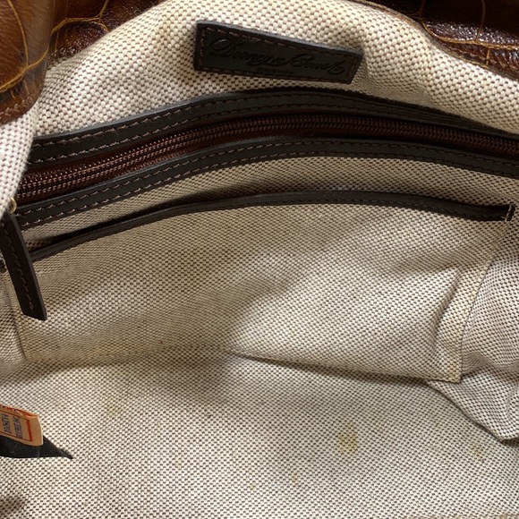 Dooney & Bourke vintage brown leather reptile print - Picture 11 of 16